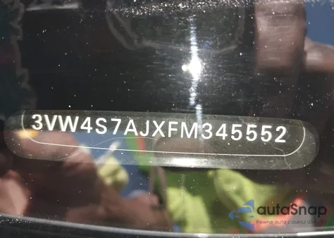 2015 Volkswagen Jetta 2.0T Gli Se из США, поврежденный, VIN 3VW4S7AJXFM345552